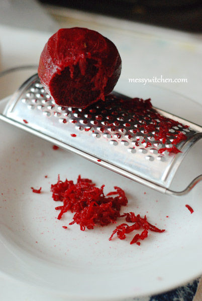 Grate Raw Beetroot